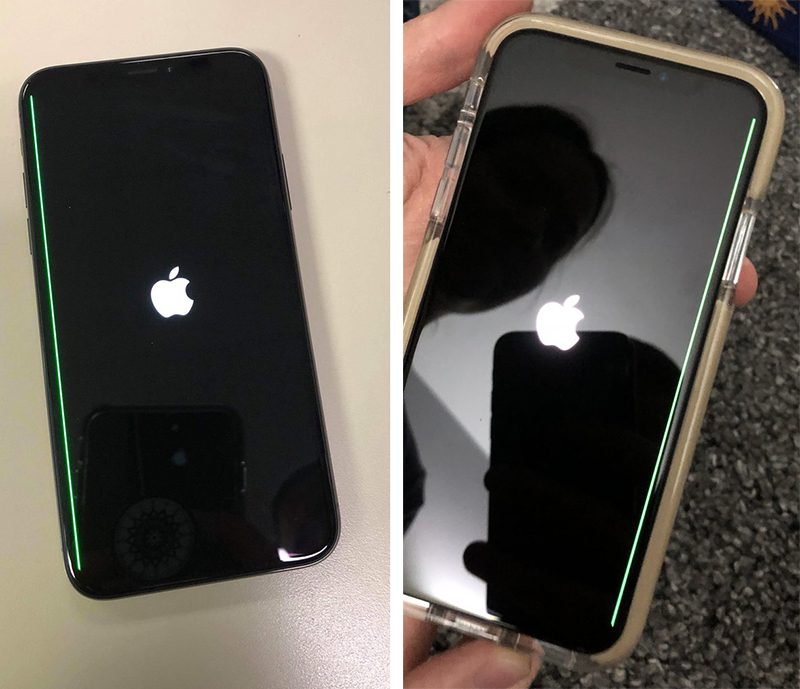 The problem of a green line appearing on some iPhone X screens - Mobile Phones Lane