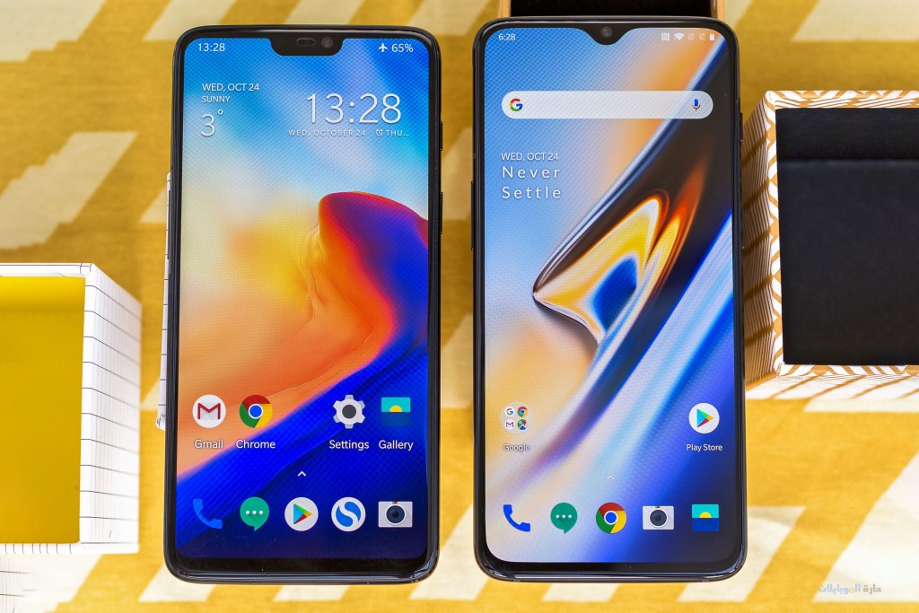 مراجعة شاشة هاتف oneplus 6t