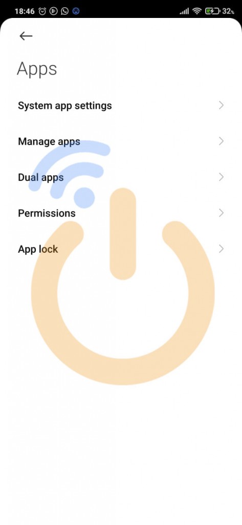 انقر على Dual Apps للشاومي