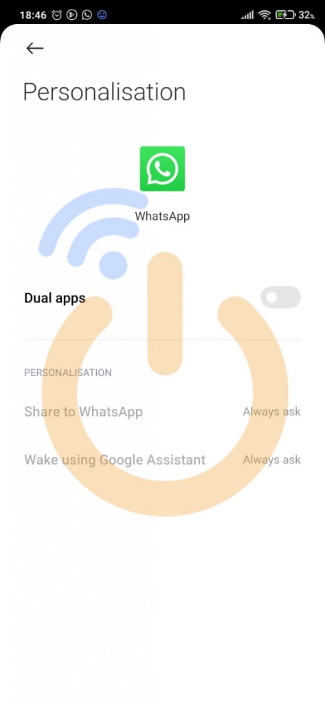 قم بتفعيل زر Dual Apps للشاومي