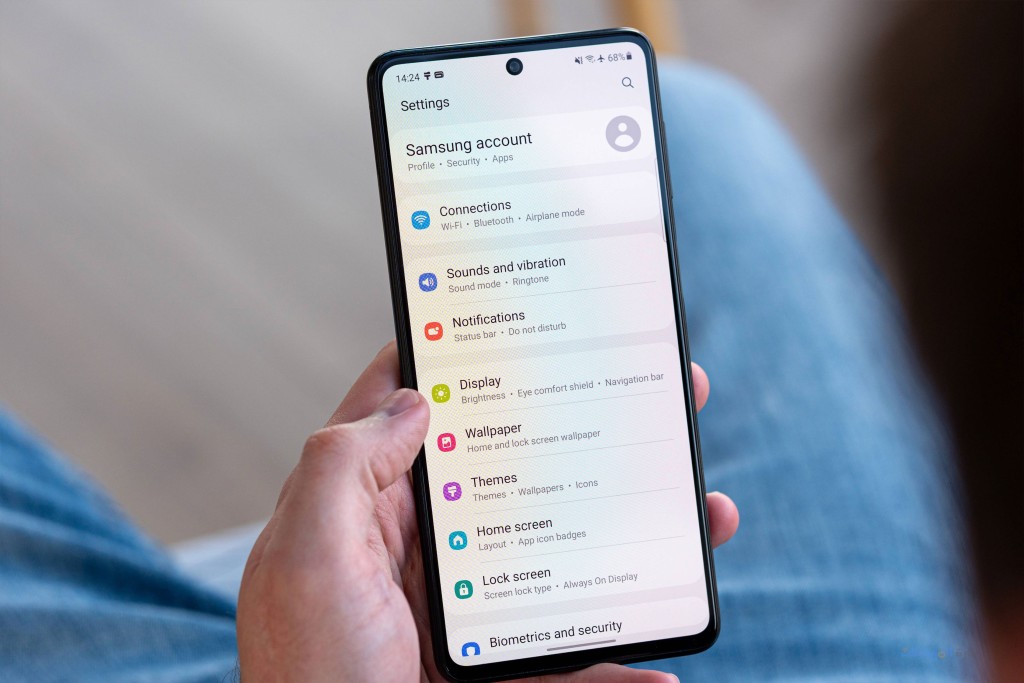 مراجعة واجهة هاتف samsung galaxy m52 5g