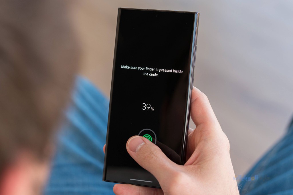 مراجعة بصمة شاشة هاتف samsung galaxy s23 ultra