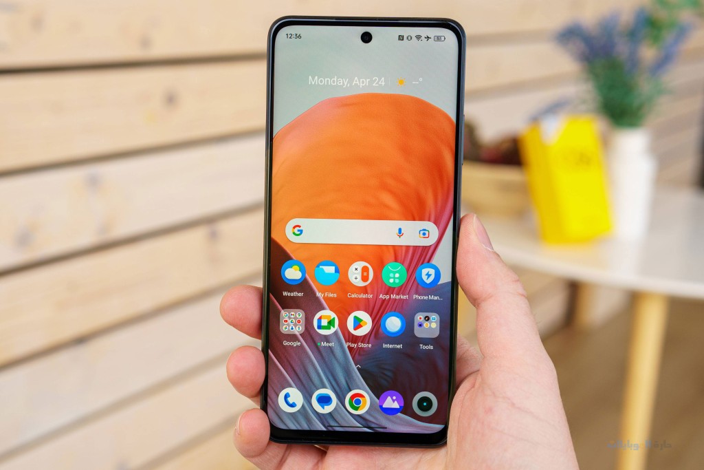 مراجعة تصميم شاشة realme c55