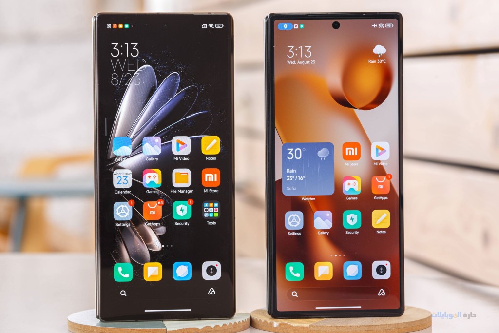 مراجعة تصميم شاشة هاتف xiaomi mix fold 3