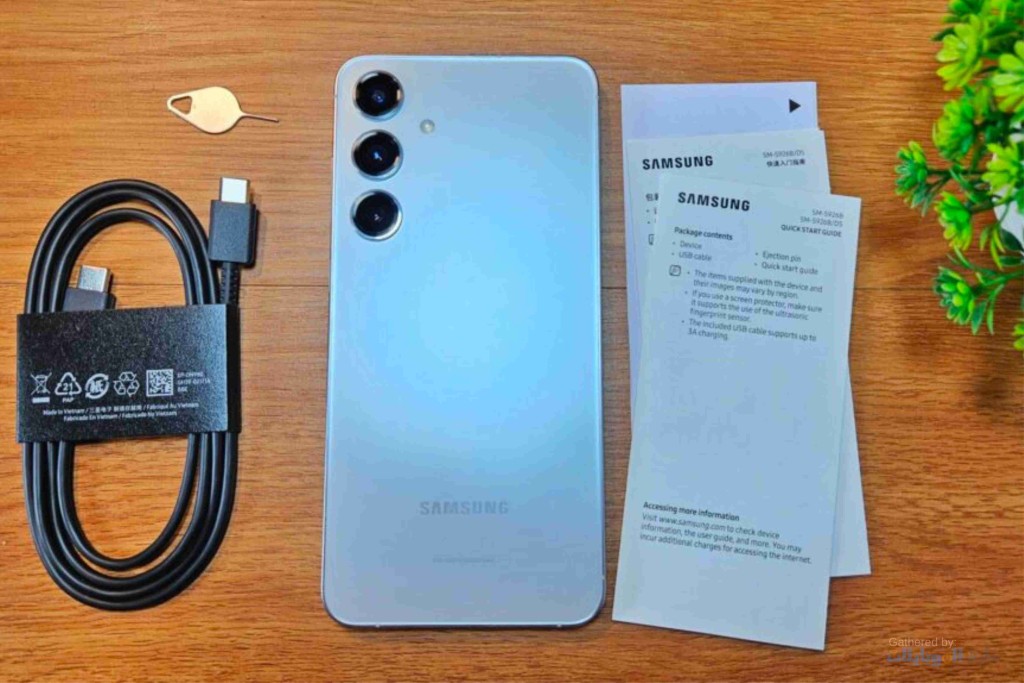 فتح علبة هاتف samsung galaxy s24+ 