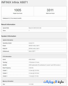مواصفات infinix gt 20 pro القادم
