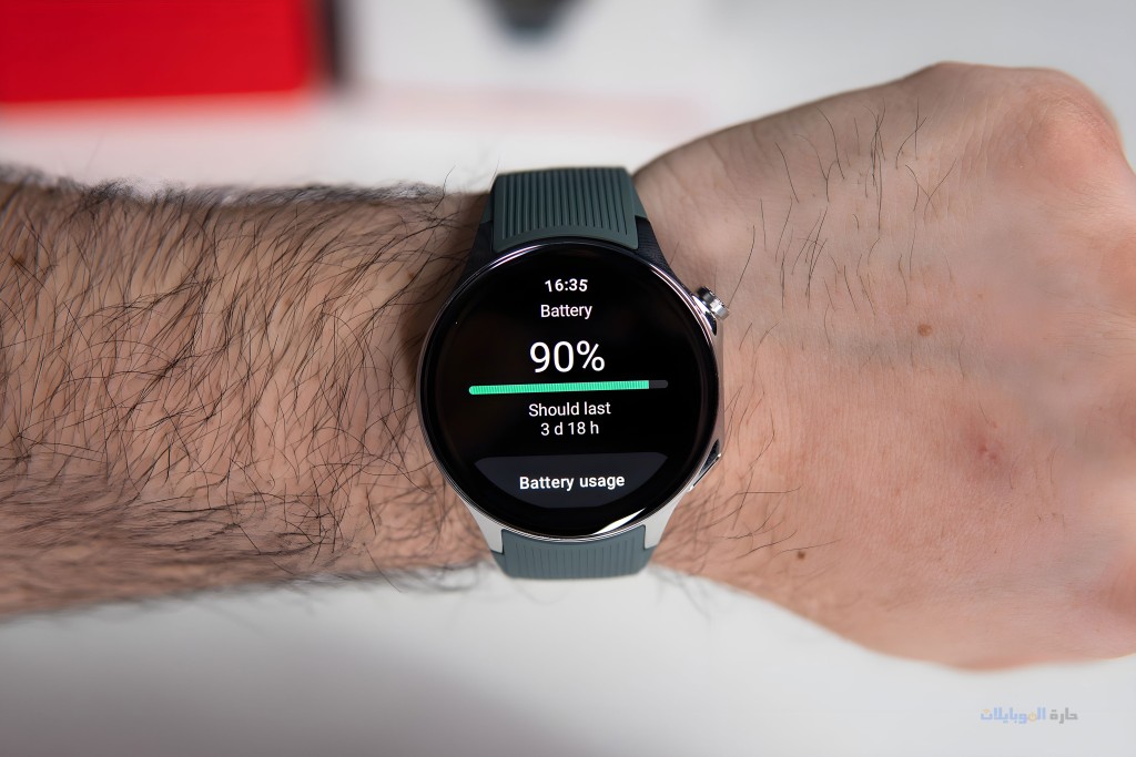 مراجعة بطارية ساعة oneplus watch 2
