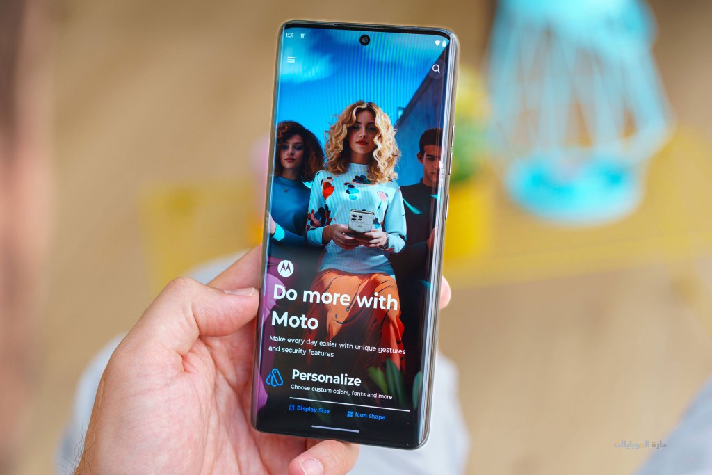 مراجعة واجهة نظام هاتف motorola edge 50 ultra