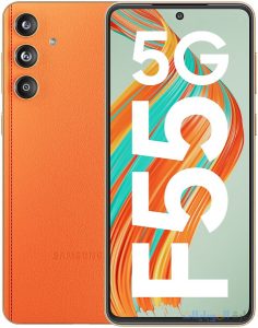 galaxy f55 بالجلد البرتقالي