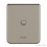 ظهر موتورولا motorola razr 50 باللون البيج