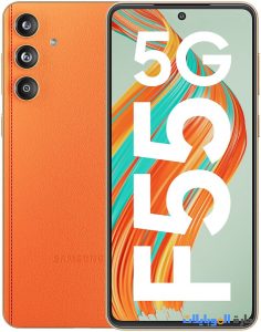 samsung galaxy f55 باللون البرتقالي