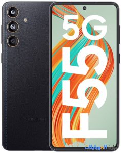 samsung galaxy f55 باللون الأسود