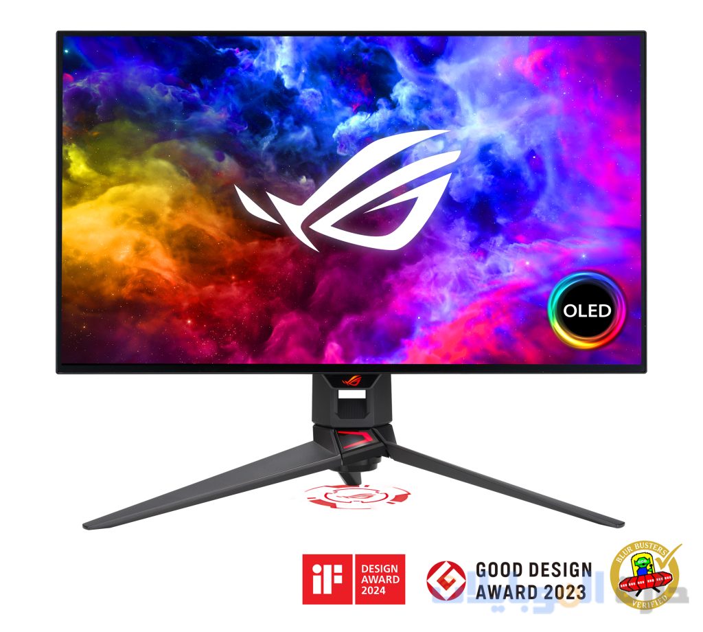 شاشة ألعاب أسوس asus rog swift oled pg27aqdp