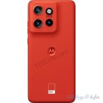 motorola edge 50 neo مظهر من الخلف بالأحمر