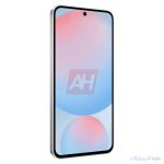 galaxy s24 fe باللون الازرق مظهر امامي جانبي ايمن