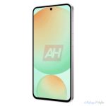 galaxy s24 fe باللون الاخضر مظهر امامي جانبي ايسر