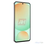 galaxy s24 fe باللون الاخضر مظهر امامي جانبي ايمن