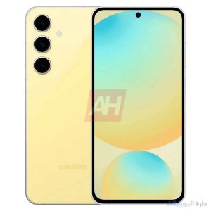 هاتف galaxy s24 fe باللون الأصفر من الامام
