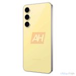galaxy s24 fe باللون الأصفر مظهر خلفي جانبي ايسر