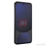 galaxy s24 fe باللون الجرافيتي مظهر امامي جانبي أيمن