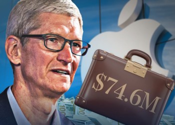 تيم كوك يحصل على 74.6 مليون دولار