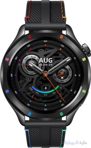 ساعة watch s4 القادمة باللون الأسود من الأمام