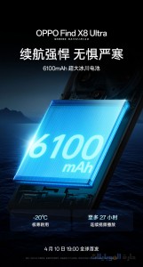 بطارية find x8 ultra القادم