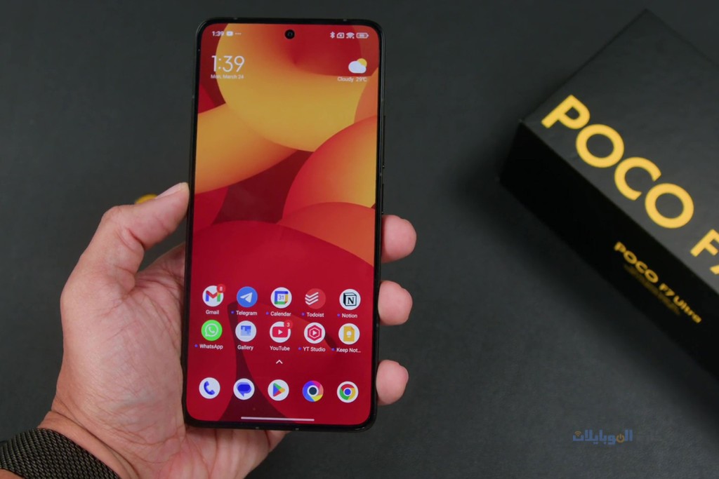 مراجعة تصميم شاشة هاتف xiaomi poco f7 ultra