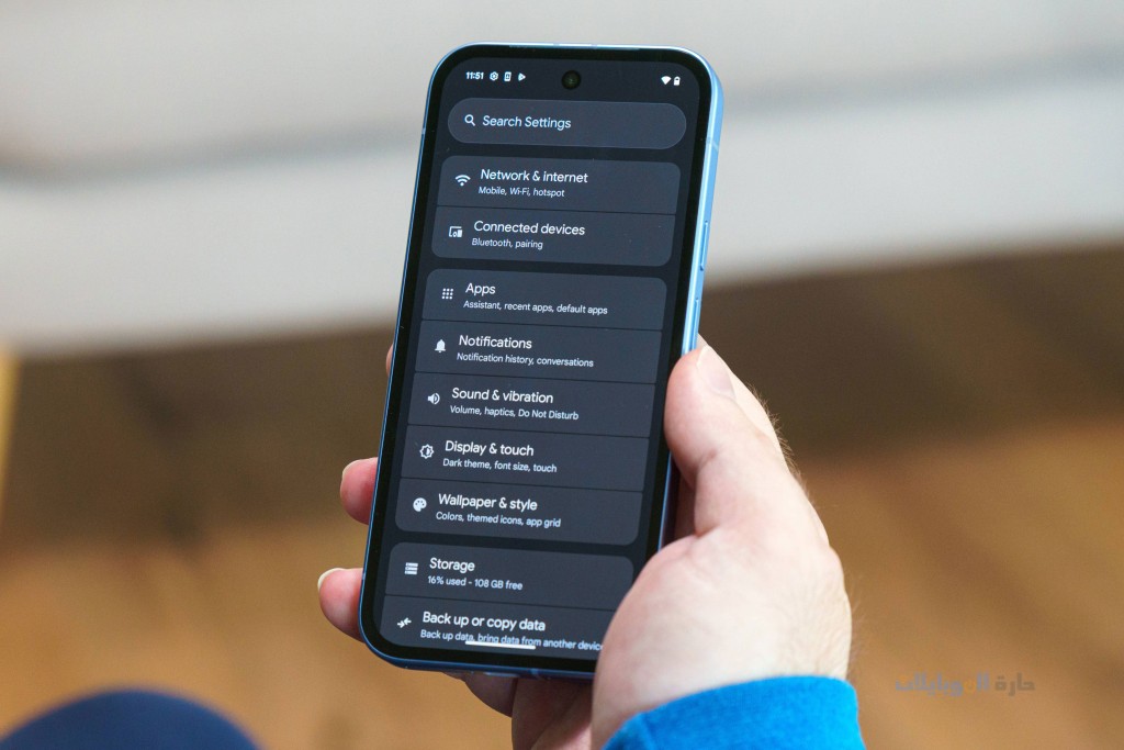 مراجعة واجهة نظام هاتف google pixel 9a