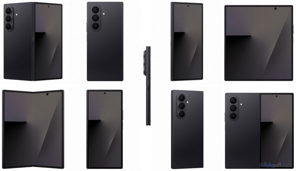 لون samsung galaxy z fold7 الأسود