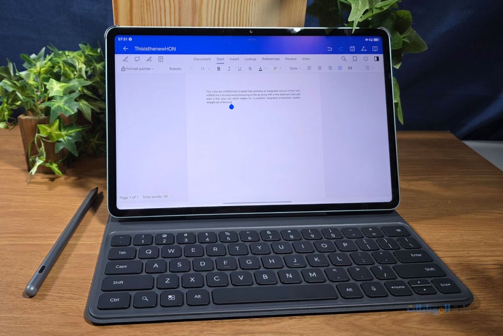 مراجعة أداء honor pad 10