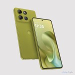 motorola moto g86 power باللون الأصفر