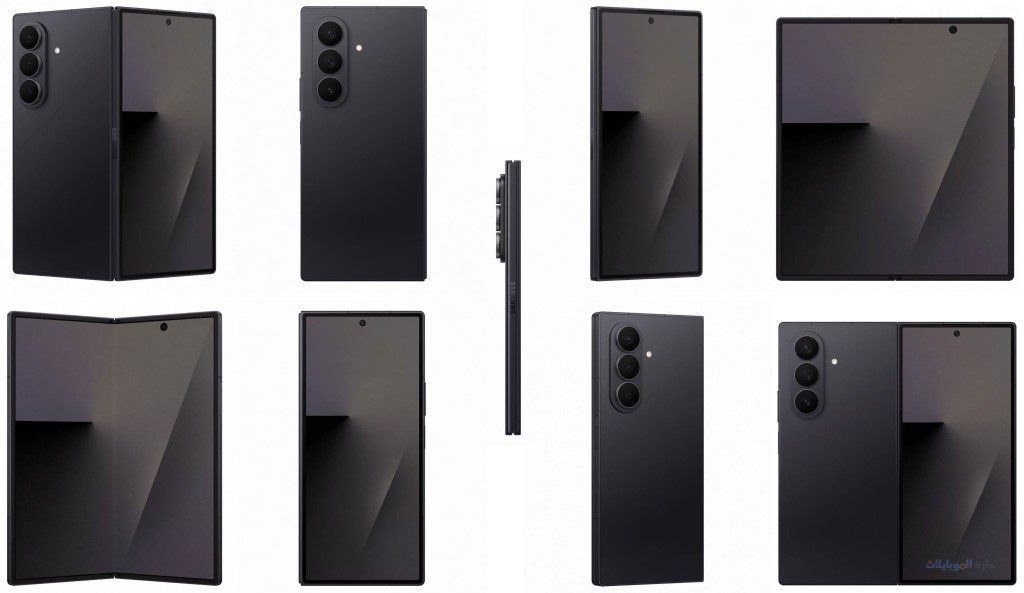 لون samsung galaxy z fold7 الأسود