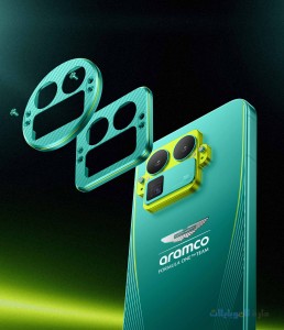 تصميم كاميرات realme gt8 pro باللون الأخضر